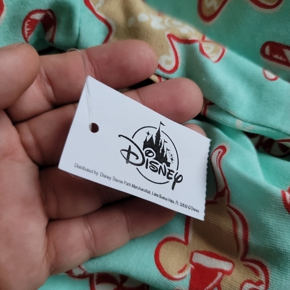 NEW Disney Peppermint Gingerbread Long Sleeve & Pants Women's Small Pajama Set - Picture 7 of 14